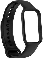 gigapack Pótszíj (egyedi méret, szilikon) FEKETE Xiaomi Redmi Smart Band 2, Smart Band 8 Active (GP-158398)