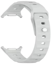 gigapack Pótszíj (egyedi méret, szilikon, légáteresztő, 3D) VILÁGOSSZÜRKE Samsung Galaxy Watch Ultra eSIM 47mm (SM-L705) (GP-163507)