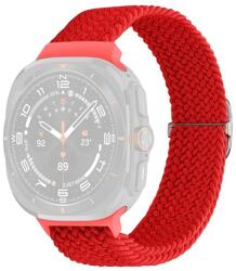 gigapack Pótszíj (egyedi méret, textil, szőtt minta) PIROS Samsung Galaxy Watch Ultra eSIM 47mm (SM-L705) (GP-163530)