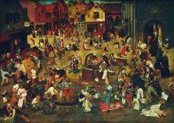 Bluebird Puzzle - Puzzle Pieter Bruegel cel Bătrân - Lupta dintre carnaval și post - 1 000 piese Puzzle