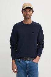Tommy Hilfiger pamut pulóver könnyű, sötétkék, MW0MW36347 - sötétkék XXL