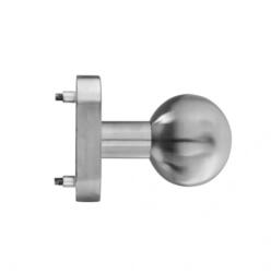 blaugelb Maner tragator cu bila din inox blaugelb pentru usi din aluminiu sau PVC cu rozeta si suruburi de fixare invizibile