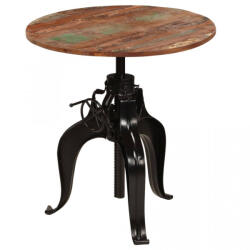 vidaXL Masă de bar din lemn masiv reciclat, 75 x (76-110) cm (245269)