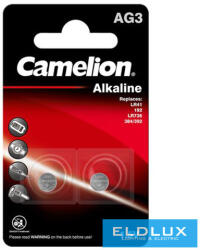 Camelion alkáli gombelem 1.5V AG3/LR41/LR736/392-BP2 (AG3-BP2)