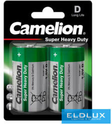 Camelion SUPER HEAVY DUTY cink-klorid elem R20/D-BP2 (R20P-BP2G)