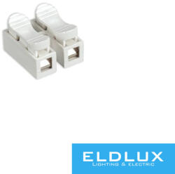 ELDLUX 2 pólusú kábel csatlakozó (rugós 2.5mm2) 15db/csomag (CMK823-2P-25-15)