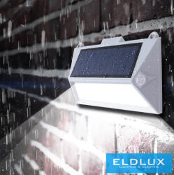 ELDLUX Solar fali lámpa PIR 5V 0.8w 150lm 3000k IP65 szürke (YH0408-PIR-C)