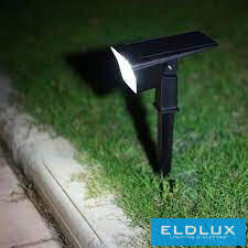 ELDLUX Solar lámpa PIR 5V 2w 300lm 6500k IP65 fekete (YH0514-F)