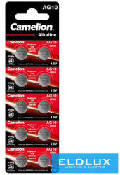 Camelion alkáli gombelem 1.5V AG10/LR54/LR1130/389-BP10 (AG10-BP10)