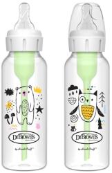 Dr. Brown's Set biberoane Dr. Brown's Options+ - Anti-Colic, urs / bufniță, 2 х 250 ml (SB82041 NNO)