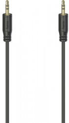 Hama Cablu audio Hama Flexi-Slim, Jack 3.5 mm Male - Jack 3.5 mm Male 0.75 m, negru (HM200725)