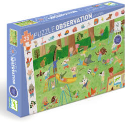 DJECO Megfigyeltető puzzle - Kisbarátok a kertben - Little friends' garden 35 db-os (DJ07596)