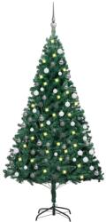 vidaXL Set cu LED-uri/globuri 120 cm verde (3077706)