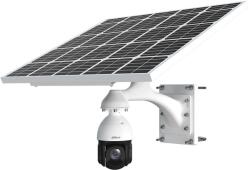 Dahua Camera supraveghere rotativa IP Speed Dome PTZ 4G cu panou solar Dahua Starlight WizSense, 4 MP, 5 mm-125 mm, IR 100 m, 25x, detectie faciala, slot card, IP66 (KIT/DH-PFM378-B125-CB-V2/DH-SD49425DB-HN