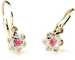 Cutie Jewellery Cercei pentru copii din aur C2149-10-X-1 fucsia