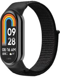 gigapack Xiaomi Band 8 pótszíj (egyedi méret, nylon, tépőzáras, légáteresztő) fekete (GP-146556)