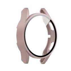 Gigapack Samsung Galaxy Watch 4 40 mm (SM-R860) műanyag keret (bumper, ütésállóság + kijelzővédő üveg) rózsaszín (GP-159346)