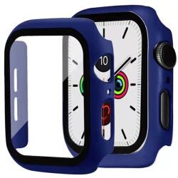 gigapack Apple Watch Series 7 45mm műanyag keret (bumper, ütésálló + kijelzővédő üveg) sötétkék (GP-111515)