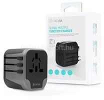 DEVIA ST330865 2xUSB 12, 5W (UK/EU/USA/JP/AU) utazó adapter (ST330865) (ST330865)