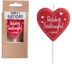 Iris Boldog szülinapot szív alakú gyertya dobozban (497374) - bestbyte