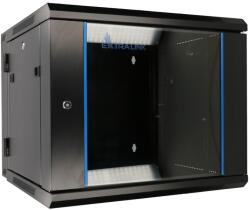 Extralink 9U 600X600 AZH WALL-MOUNTED RACKMOUNT CABINET SWING TYPE BLACK Raft montat pe perete Negru (EX.12943)