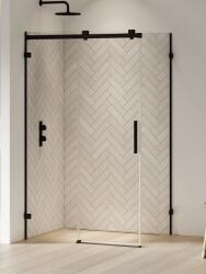 NEW TRENDY Softi X Black cabină de duș 110x100 cm dreptunghiular negru mat/sticlă transparentă EXK-5381 (EXK5381)