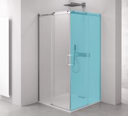 POLYSAN Thron Line uși de duș 80 cm culisantă crom luciu/sticlă transparentă TL5280 (TL5280)