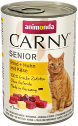Animonda 6x400g animonda Carny Senior marha, csirke & sajt nedves macskatáp