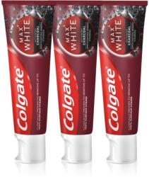 Colgate Max White Charcoal fehérítő fogkrém 3 x 75 ml