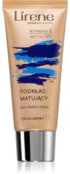 Lirene Nature Matte mattító folyékony alapozó a hosszan tartó hatásért árnyalat 10 Porcelain 30 ml