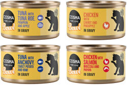 Cosma 24x80g Cosma Bowl nedves macskatáp vegyesen