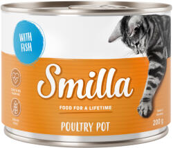 Smilla 6x200g Smilla szárnyastál nedves macskatáp- Szárnyas & hal