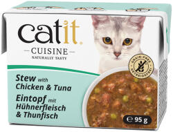Catit 12x95g Catit Cuisine ragu Csirke & tonhal nedves macskaeledel