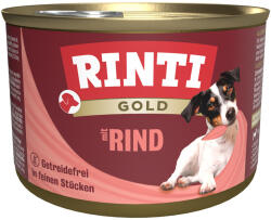 RINTI 24x185g RINTI Gold marhadarabkák nedves kutyatáp