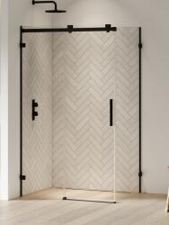 NEW TRENDY Softi X Black cabină de duș 110x100 cm dreptunghiular negru mat/sticlă transparentă EXK-5389 (EXK5389)