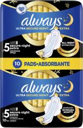 Always Ultra Secure Night Extra (5-ös Méret) Szárnyas Betét Egészségüg
