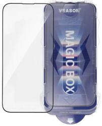 Veason Folie de protectie Ecran Veason pentru Apple iPhone 14 Plus / 13 Pro Max, Sticla Securizata, Full Glue, 6D, Neagra