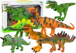  Dinoszaurusz Szett - Figurákkal, Modellekkel, 6 db
