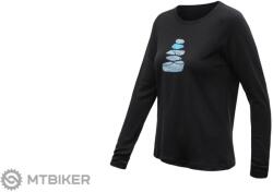 Sensor MERINO BLEND STONE női póló, fekete (M) - mtbiker - 27 499 Ft