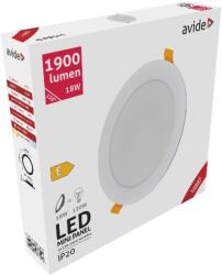 Avide Led Beépíthető Kerek Mennyezeti Lámpa Műanyag 18W Ww 3000K (ACRPWW-R-18W-PC) - lumtech