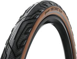 Continental kerékpáros külső gumi 55-622 Pure CONTACT 28x2, 2 fekete/kávébarna, Skin grafit reflektoros, hajtogathatós - 1 éves defektgaranciával - bringaboard