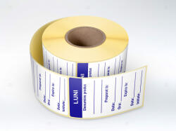 Label Print Etichete HACCP autocolante personalizate Zilele Saptamanii - LUNI, 1000 buc rola, set 3 role (PF900714094)