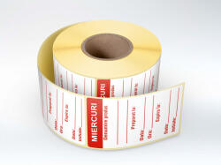 Label Print Etichete HACCP autocolante personalizate Zilele Saptamanii - MIERCURI, 1000 buc rola, set 3 role (PF900714096)