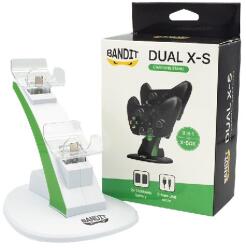 Bandit Xbox Series XandS töltőállomás + 2db 1400mAh akkumulátor, fehér