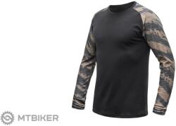 Sensor Érzékelő MERINO BLEND IMPRESS póló, fekete/kefe (L)
