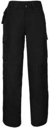 Russell Férfi nadrág munkaruha Russell Europe Heavy Duty Workwear Trouser Hossza 34" 44" (111cm), Fekete