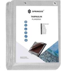 Springos vízálló Takaróponyva 6x8m 210g/m2, UV védelemmel ellátott - Szürke (GA2139)