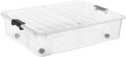 NHG IRIS Home Box Bedroller 49 literes tárolódoboz zárható tetővel, ágy alá, kerekekkel 22430800 (22430800) - officedepot