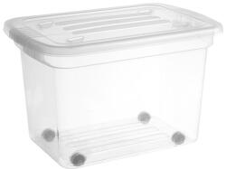 NHG IRIS Home Box 52 literes tárolódoboz zárható tetővel, kerekekkel 22300800 (22300800) - officedepot