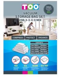 TOO VSB-3-3-3-3-MIX vákuum tárolózsák szett (VSB-3-3-3-3-MIX) - officedepot